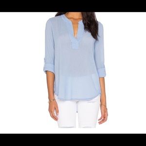 Bobi powder blue gauze 100% cotton shirt.  NWOT.